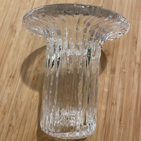 SOLD Vintage MCM iittala Timo Sarpaneva Art Glass Vase Finland Fluted Vertica - Picture 6 of 13